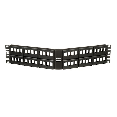 Panduit Modular Faceplate Patch Panel, Angled (2 Pack), 2PK NKFPA48